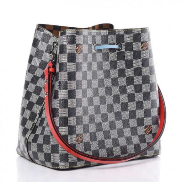 โSOLDโ Louis Vuitton NeoNoe Damier Black/White bucket LV bag Nicolas Ghesquiere - Picture 2 of 11